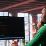 High-converting website homepage design displayed on laptop screen